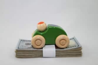Car with money
