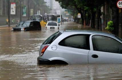 Flooded Car