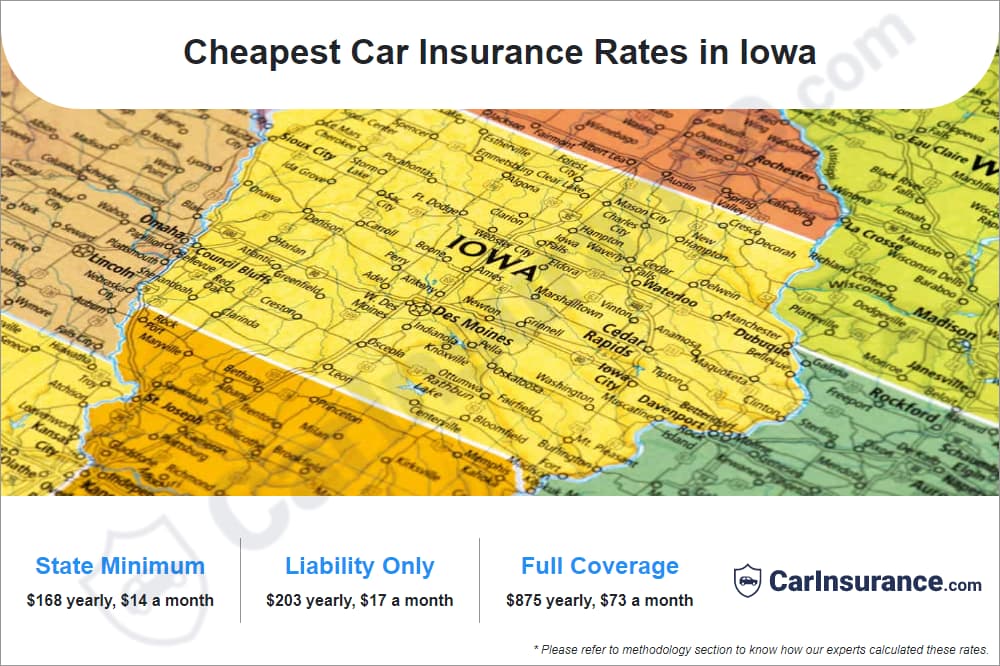 Cheapest Car Insurance Rates in Iowa Cheapest Car Insurance Rates in Iowa