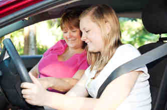 Teenager waiting to drive