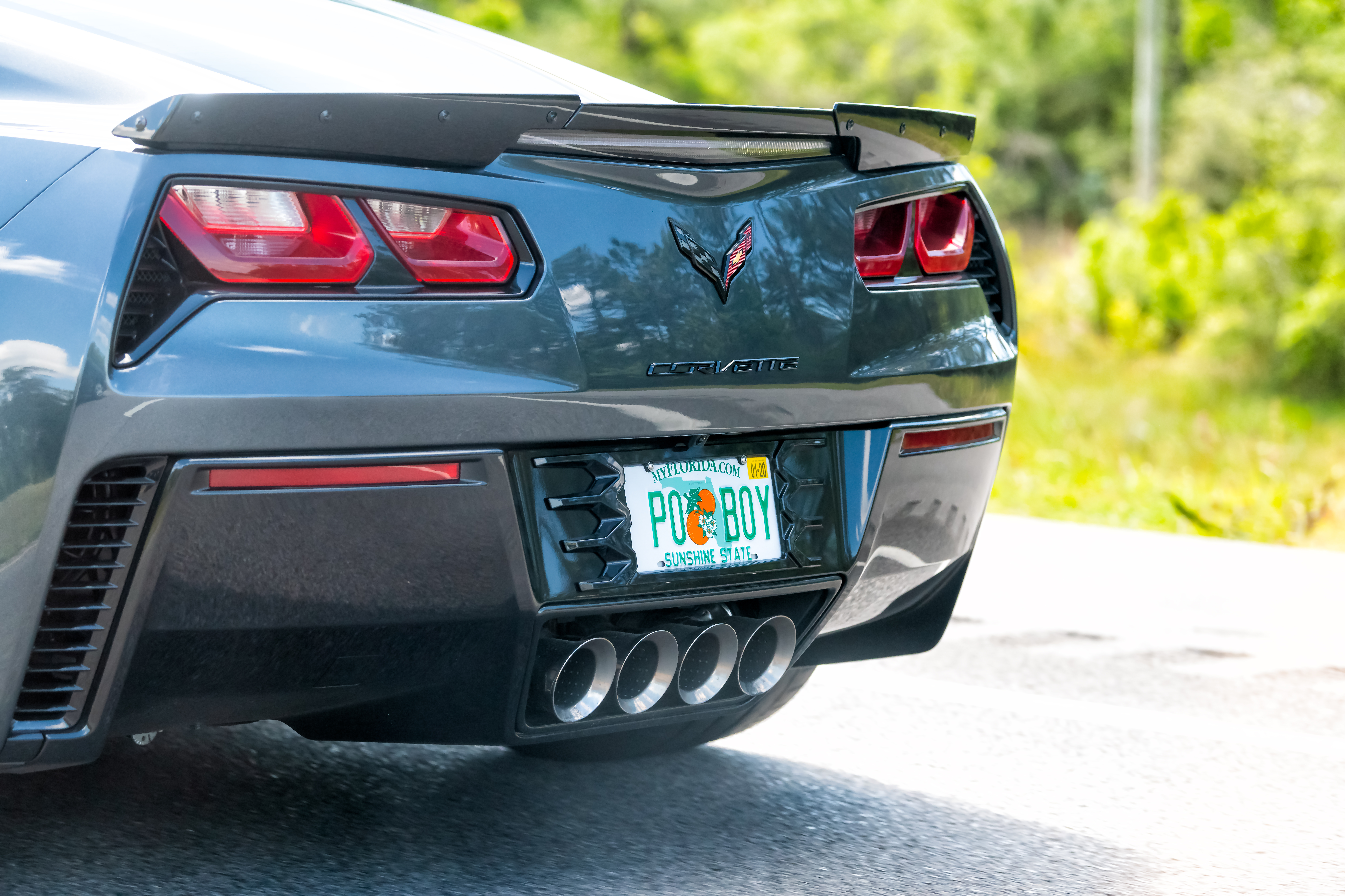Car with a Florida license plate