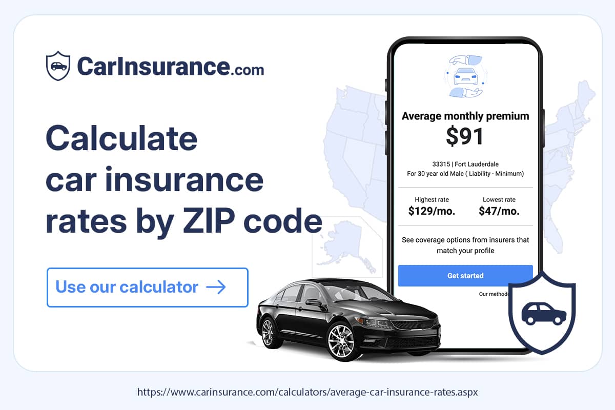 Calculate car insurance rates by ZIP code