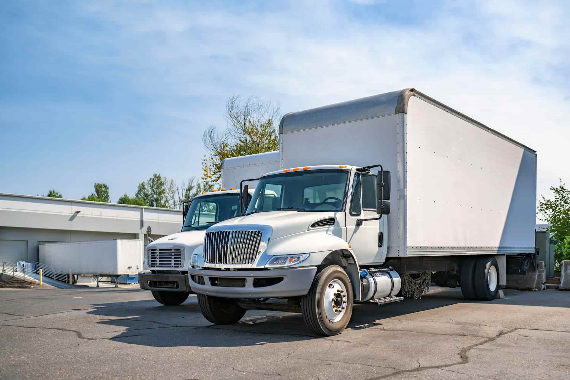Commercial pickup truck used for business with commercial auto insurance coverage