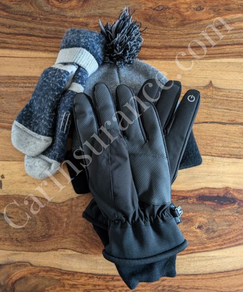 Winter essential: Extra gloves, hats and socks